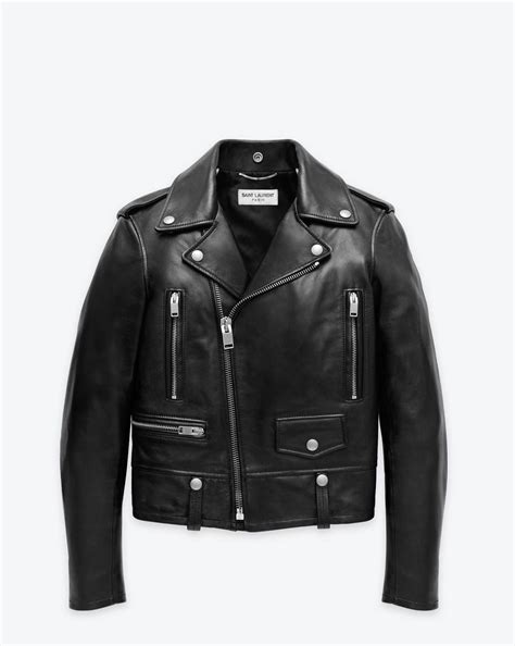 ysl mens leather jacket replica|saint laurent leather jacket women's.